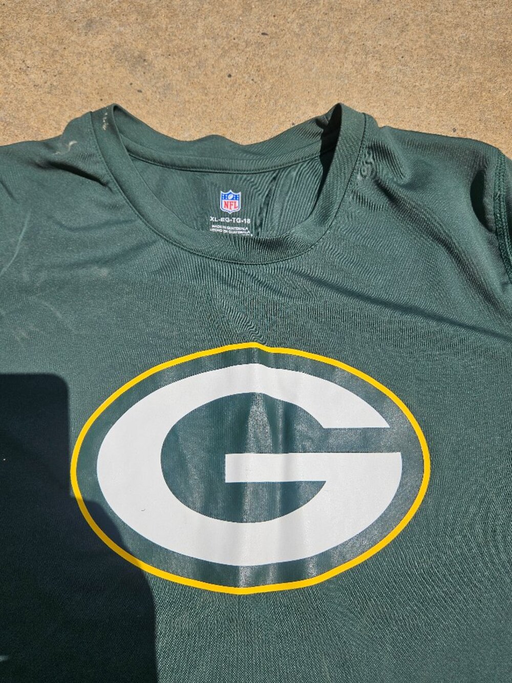 Green Bay Packers dri-fit, short sleeve, t-shirt Adult small
